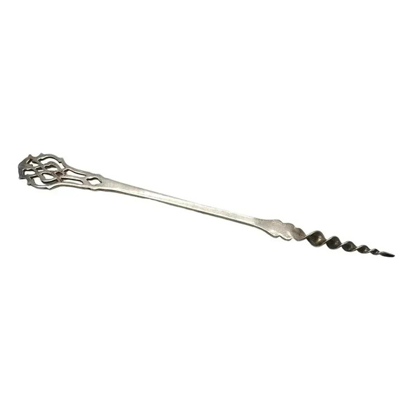 Antique LUNT Monticello Sterling Silver Butter Pick Twisted Tip 6 1/2 inches - Picture 1 of 6